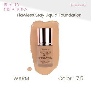 BEAUTY CREATIONS, Flawless Stay Liquid Foundation, Color,  # 7.5